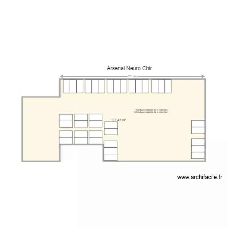 Arsenal Neuro Chir St Etienne. Plan de 