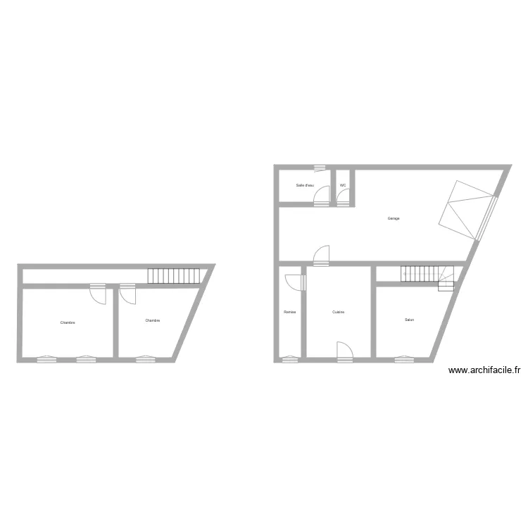 Maison CARS . Plan de 