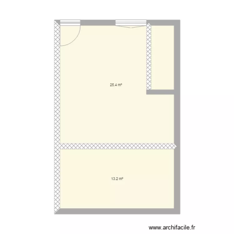 Maison secondaire. Plan de 