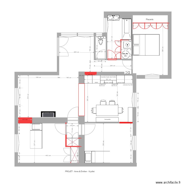 verneret projet 9 juillet. Plan de 0 pièce et 0 m2