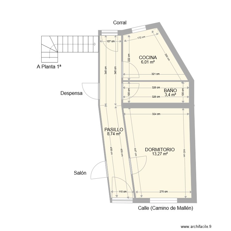 NOVILLAS PLANTA BAJA FICTICIA modificada. Plan de 0 pièce et 0 m2