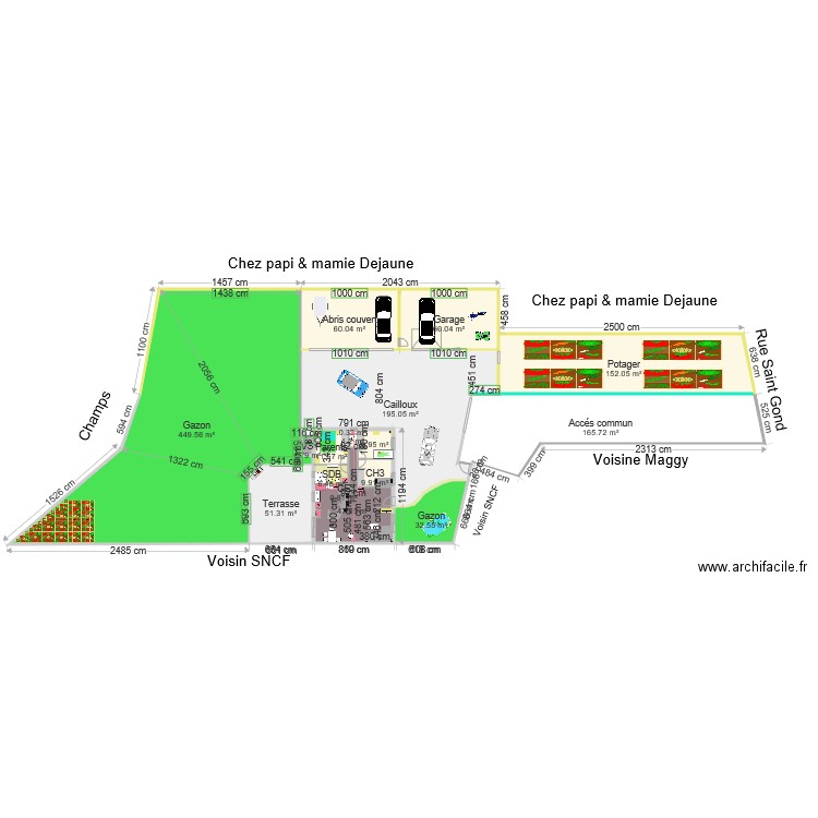 Plan général extension6   470m carré et bande de 11m et 6m. Plan de 0 pièce et 0 m2