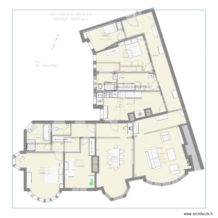 FitzJames 15. Plan de 0 pièce et 0 m2