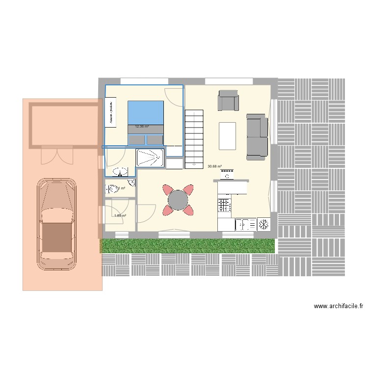 Cube 1FF. Plan de 0 pièce et 0 m2