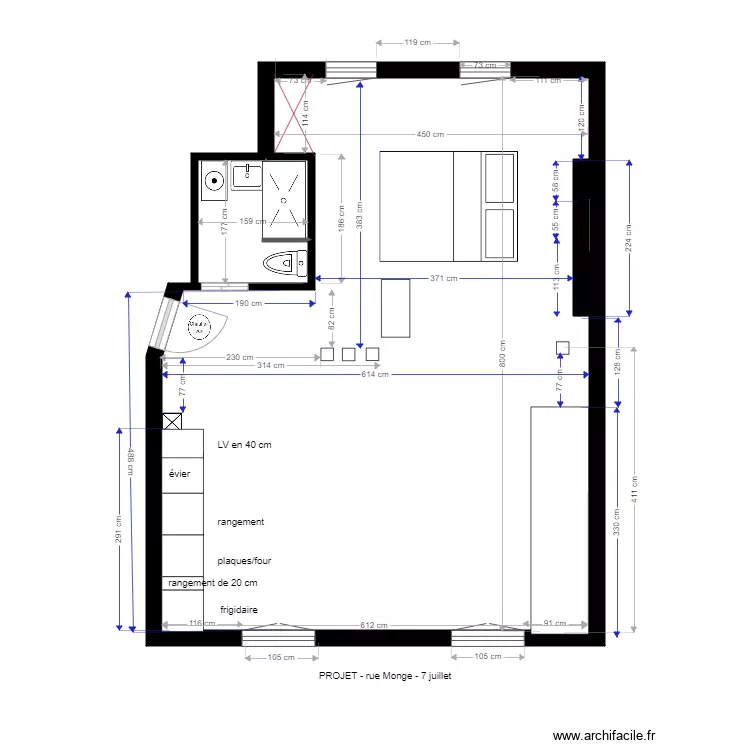  monge 29 octobre. Plan de 