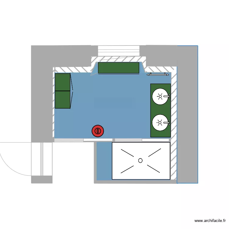 salle de bain 2. Plan de 