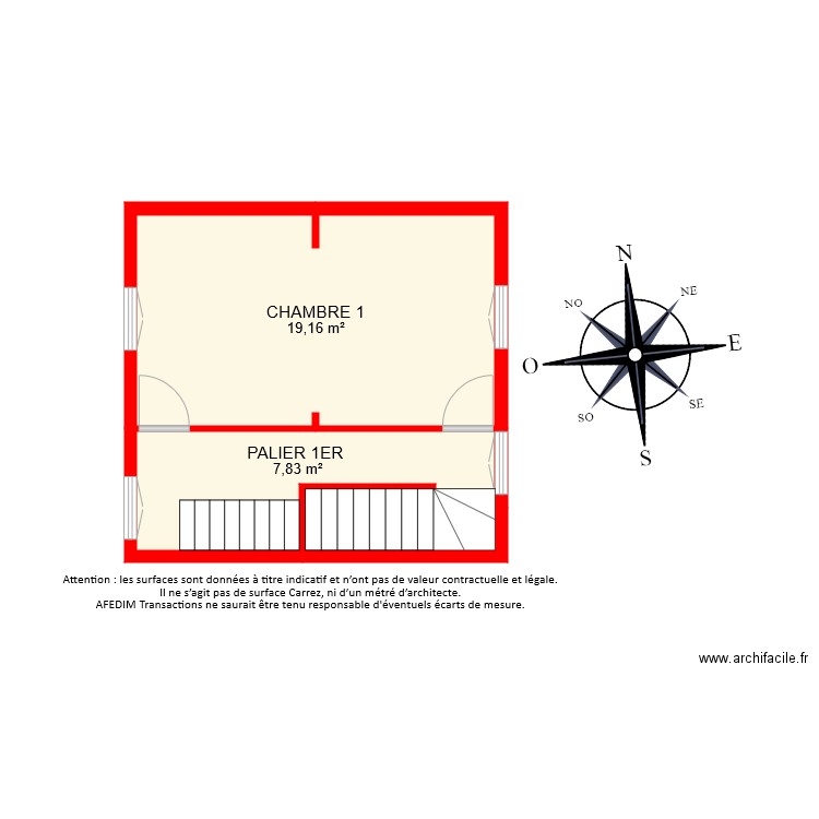 BI 7536 ETAGE 1. Plan de 0 pièce et 0 m2