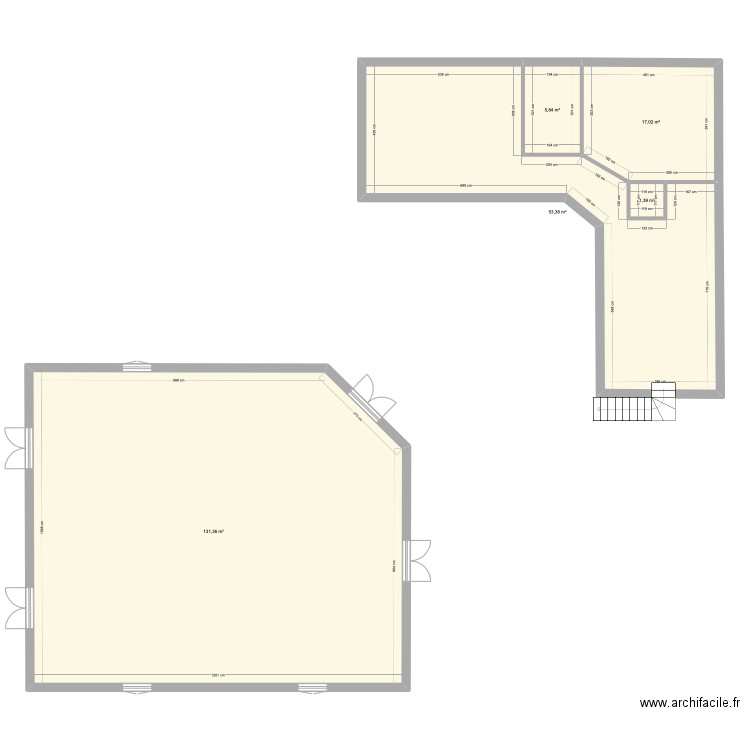 salle gite. Plan de 0 pièce et 0 m2