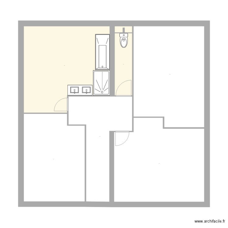 SdB chez thibaud et Marine4. Plan de 0 pièce et 0 m2