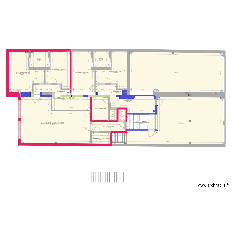 llv plan de l existant rectifié avec cotes. Plan de 0 pièce et 0 m2