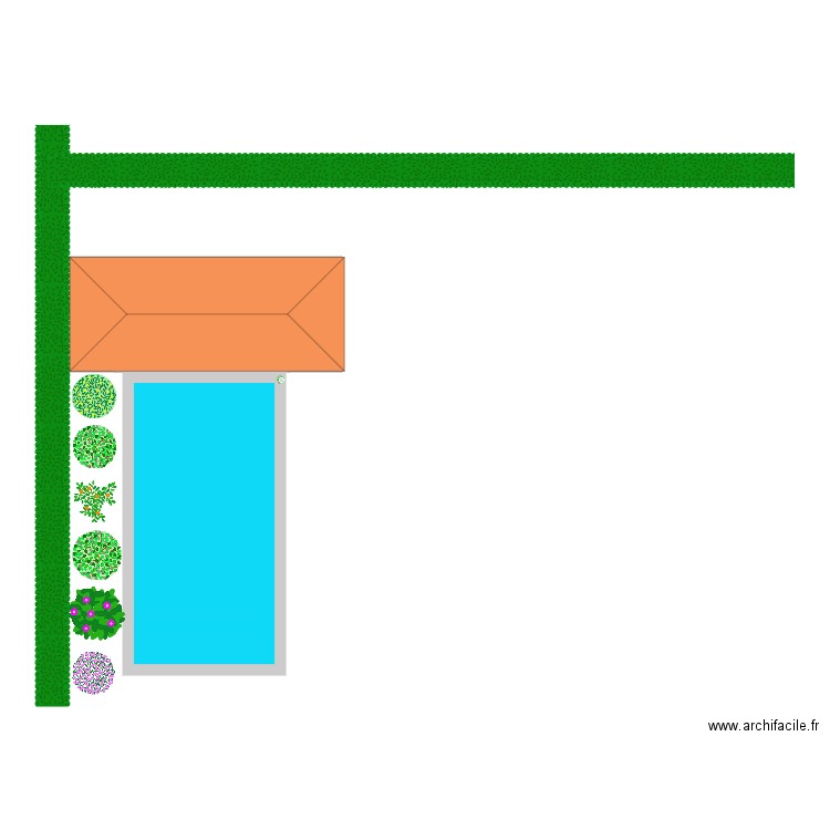 extension piscine . Plan de 0 pièce et 0 m2
