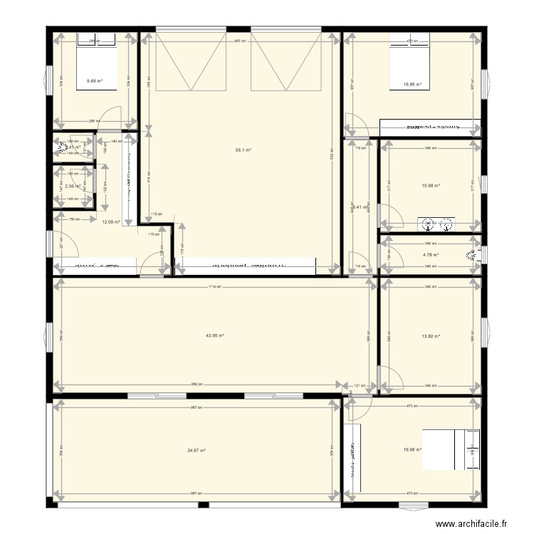 PLAN MAISON PAPA 1. Plan de 0 pièce et 0 m2