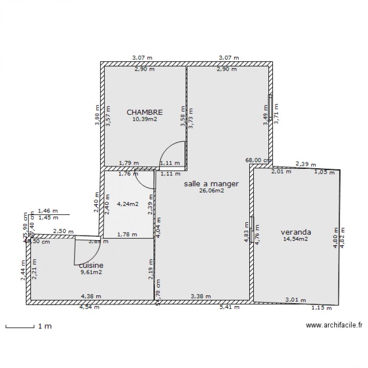 plan initial. Plan de 0 pièce et 0 m2