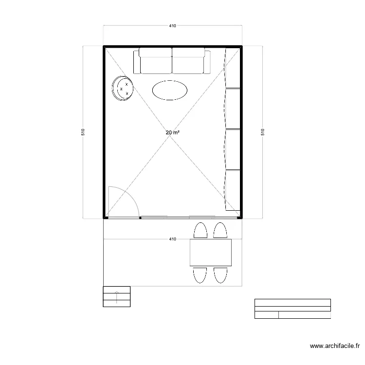 GAIA ART STUDIO LAYOUT PLAN. Plan de 
