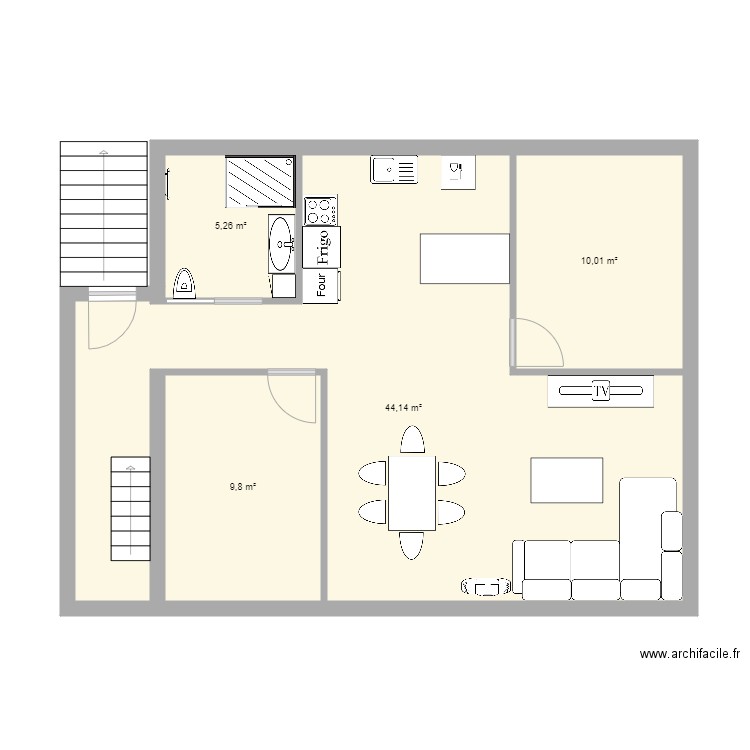 PROJET DASLE 4. Plan de 0 pièce et 0 m2