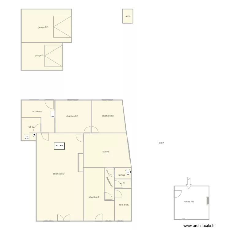 cotinet vierge. Plan de 