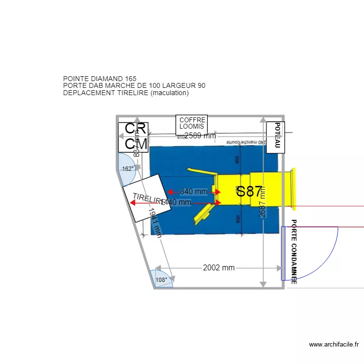 plan de masse PROJET FLORENSAC S87. Plan de 