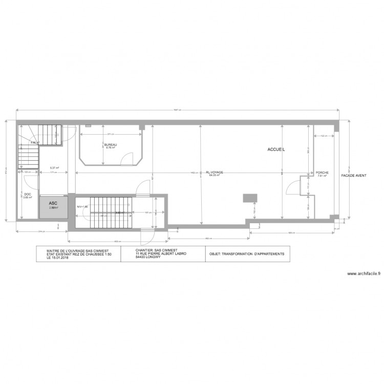 SAS CIMMEST LONGWY A. Plan de 0 pièce et 0 m2