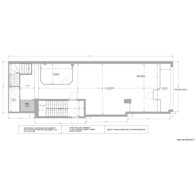 SAS CIMMEST LONGWY A. Plan de 
