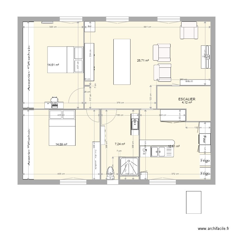 46 AV HAUT VERNET. Plan de 6 pièces et 80 m2