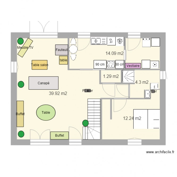 Saché Tillière Sept 2015. Plan de 0 pièce et 0 m2
