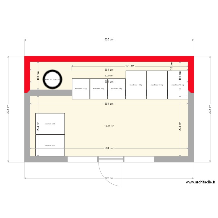 conteneur laverie. Plan de 0 pièce et 0 m2