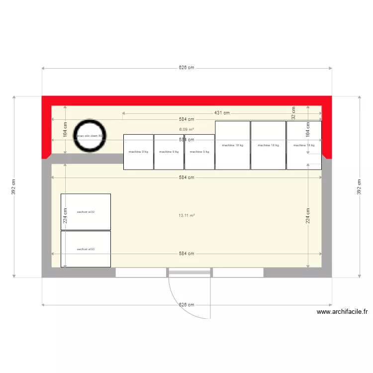 conteneur laverie. Plan de conteneur laverie. Plan de