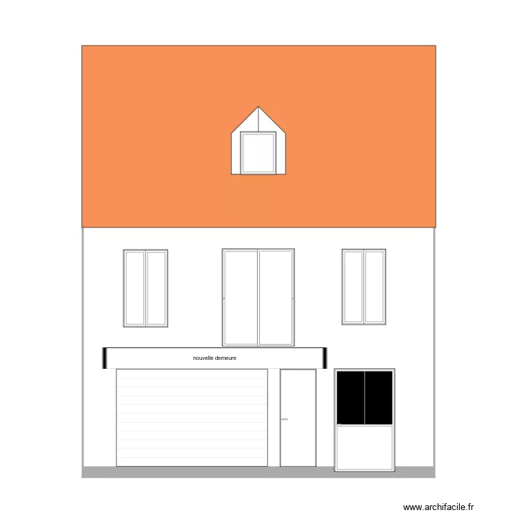 plan facade maison . Plan de 