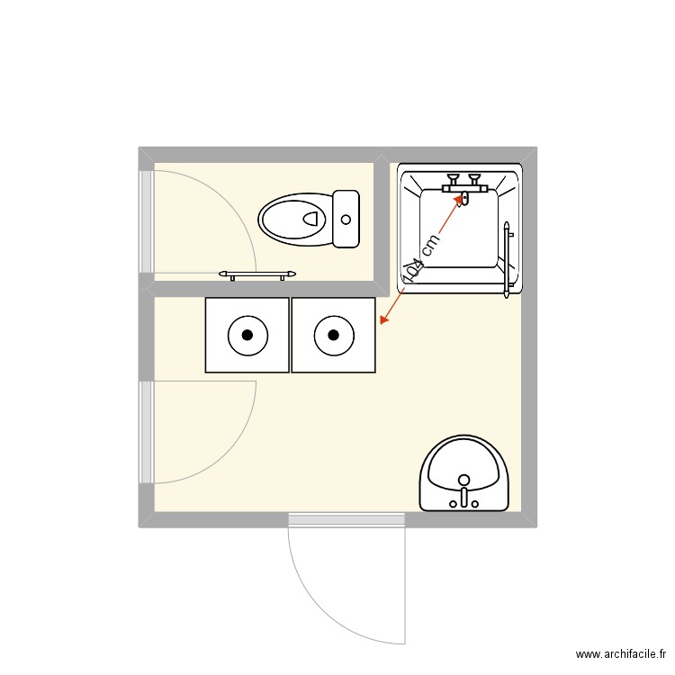 BERNARD AUTO. Plan de 2 pièces et 6 m2