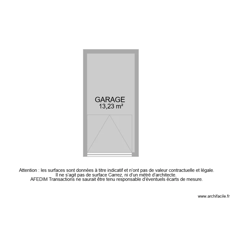 BI 7834 GARAGE . Plan de 