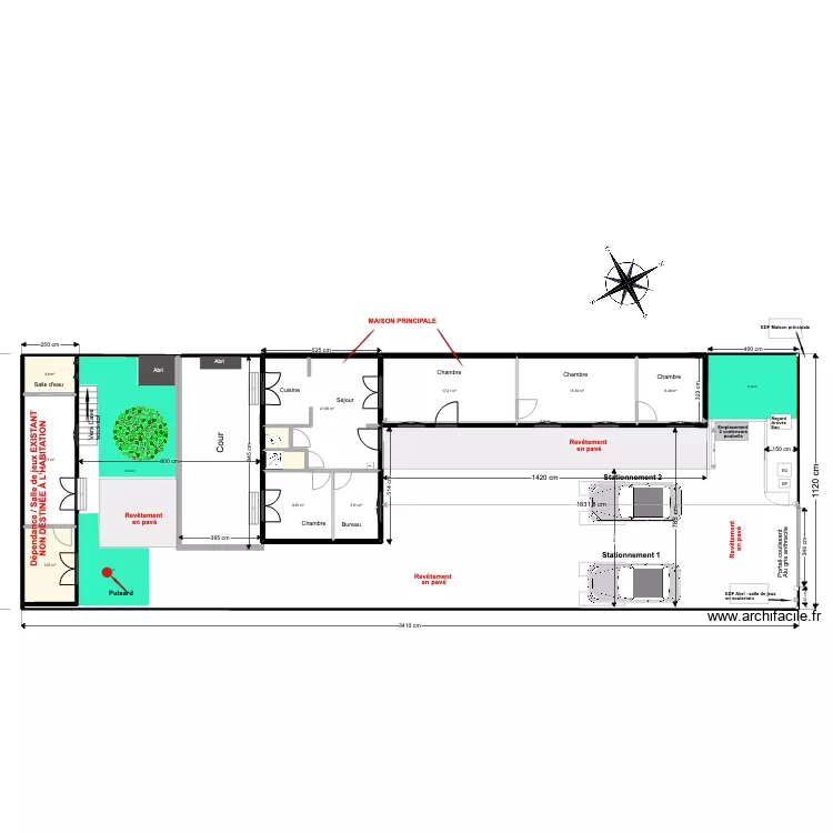 MASSE PROJET JULES FERRY 08 2022 . Plan de 
