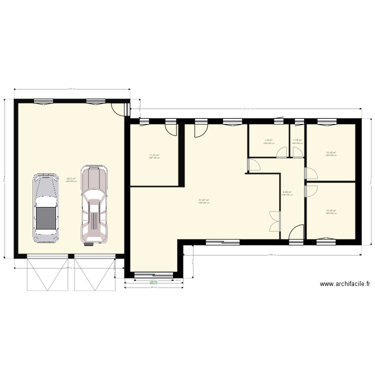 PLAN MAISON VENDEE RDC  extension 14042021 1. Plan de 0 pièce et 0 m2