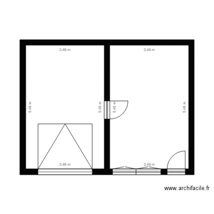 GARAGE ALLEE GAMBETTA. Plan de 0 pièce et 0 m2