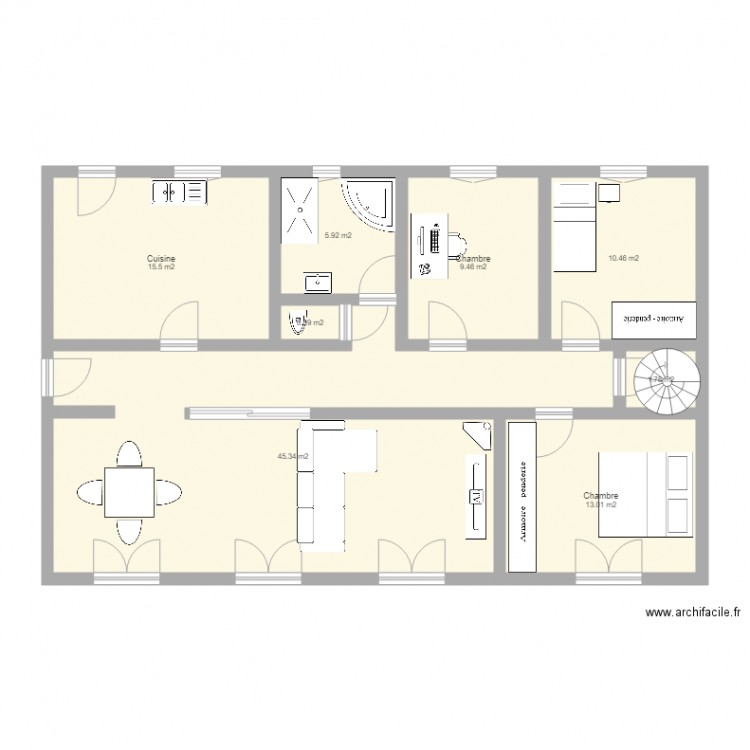 Maison Pessac. Plan de 0 pièce et 0 m2