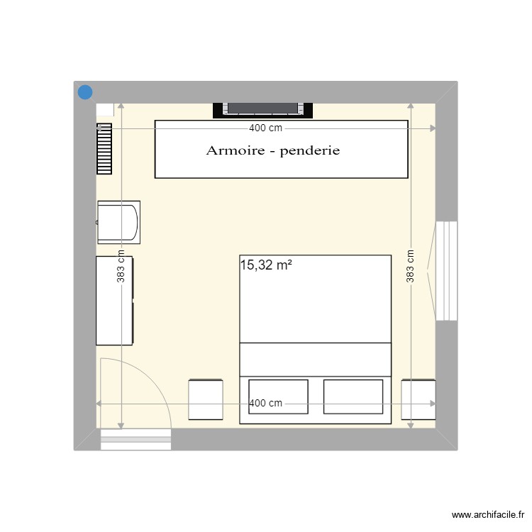 Chambre. Plan de 0 pièce et 0 m2