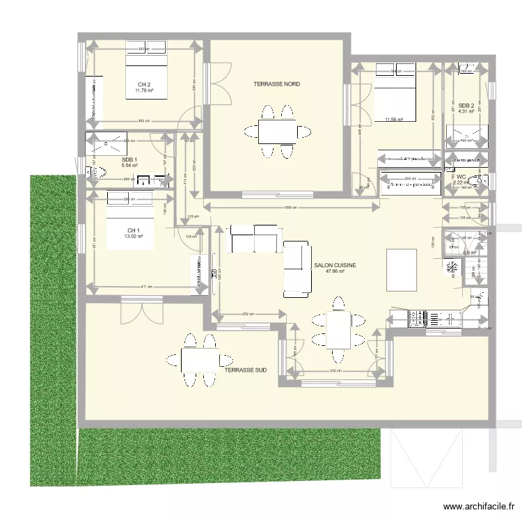 CHALET JEFF 2. Plan de 