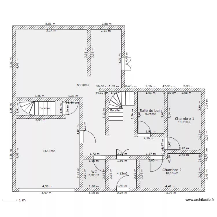 Rez de chausse. Plan de 