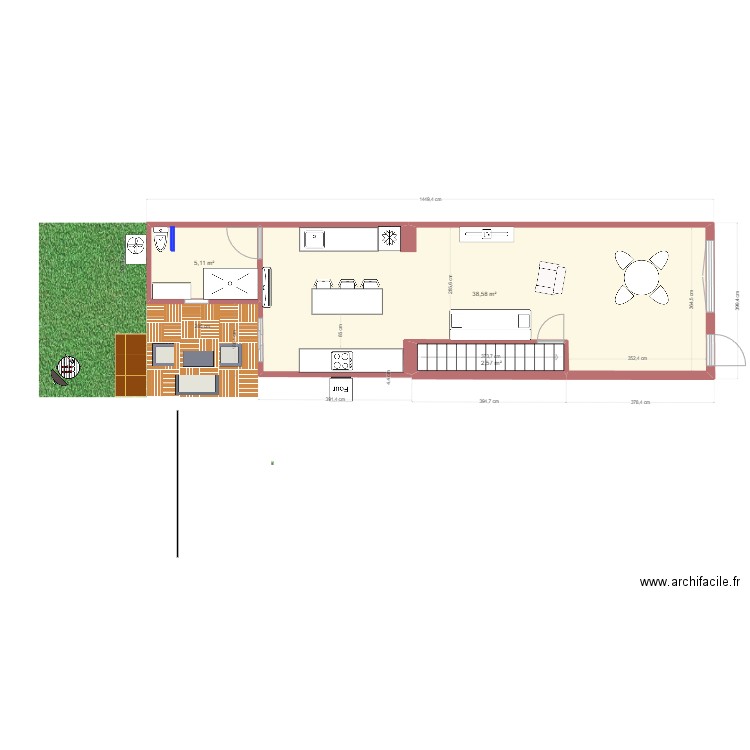 STACY1.1. Plan de 11 pièces et 83 m2