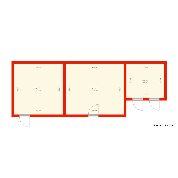 BI 3276 remise côté. Plan de 0 pièce et 0 m2