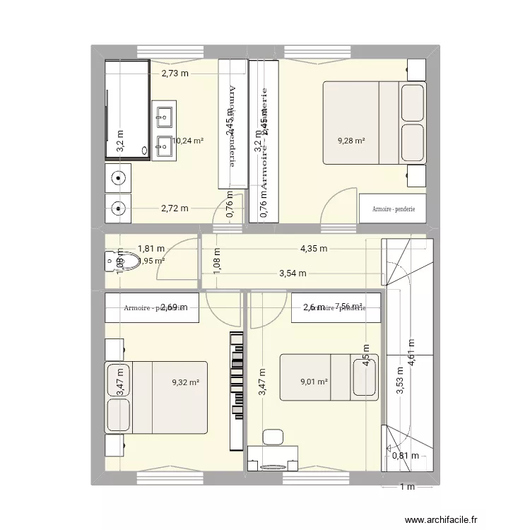 Plan haut la penne 2. Plan de 6 et 47 m² Plan haut la penne 2. Plan de 6 et 47 m²