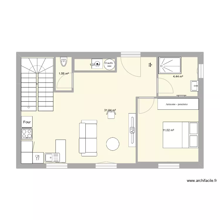 carvalho etage1. Plan de 