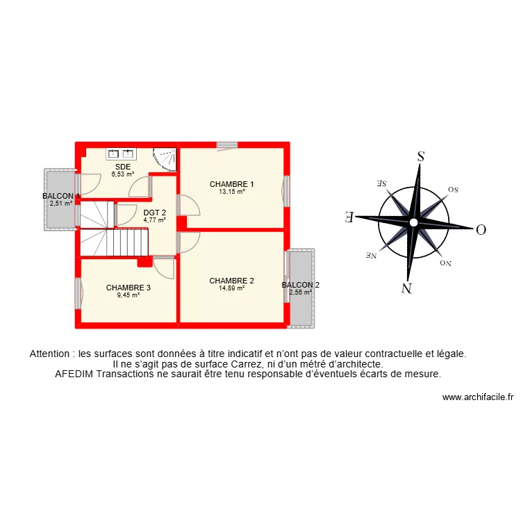 BI 34776. Plan de 34  et 231 m²