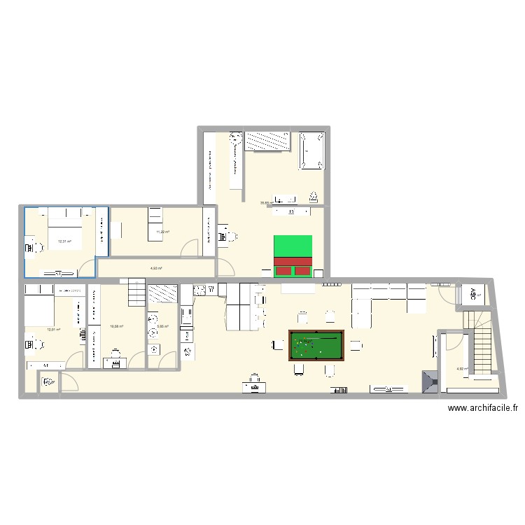 plan agrandissement 12:22. Plan de 0 pièce et 0 m2