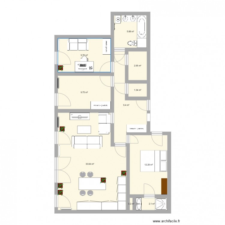 tst. Plan de 0 pièce et 0 m2