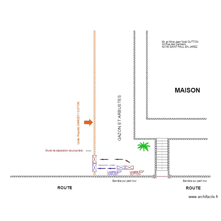 DEMANDE DE DEPLACEMENT LOGETTES EDF. Plan de 0 pièce et 0 m2