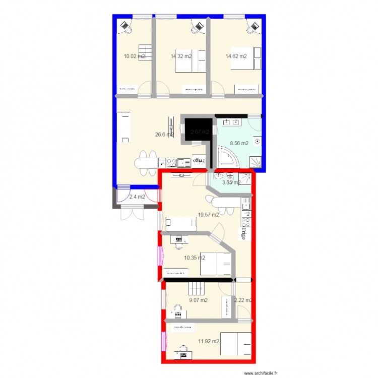 József utca ?r utca Amenagement via realité. Plan de 0 pièce et 0 m2