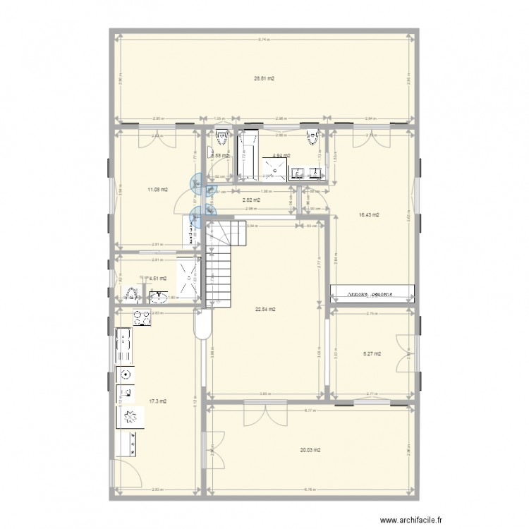 ducos dimensions relles. Plan de 0 pièce et 0 m2