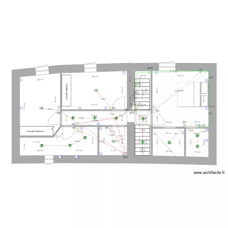 Messimy &eacute;clairage 2. Plan de 