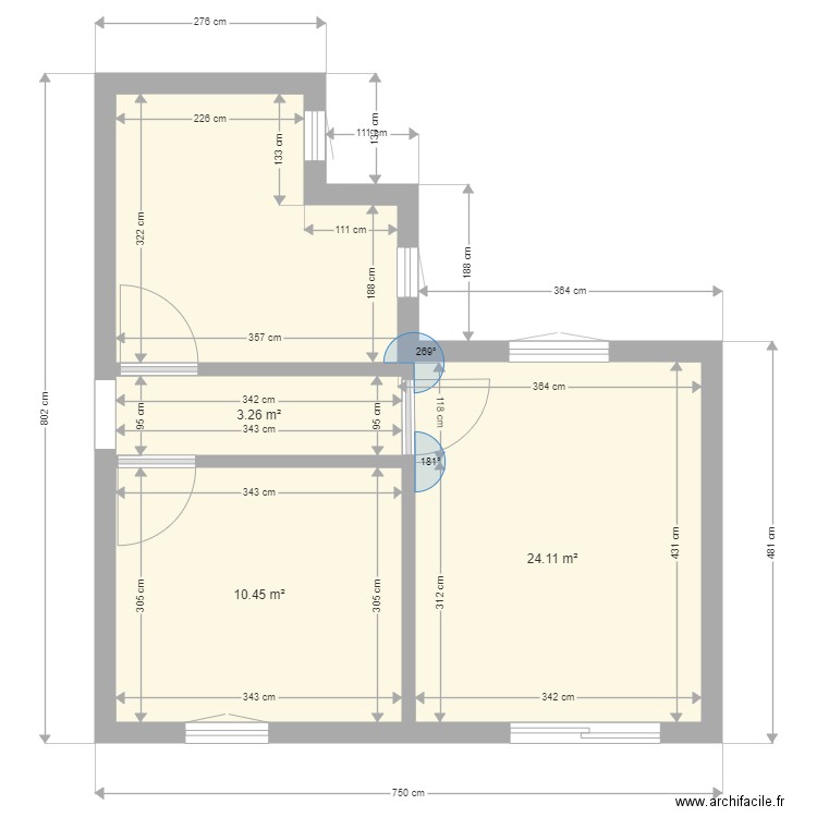 plan avec pièces. Plan de 0 pièce et 0 m2