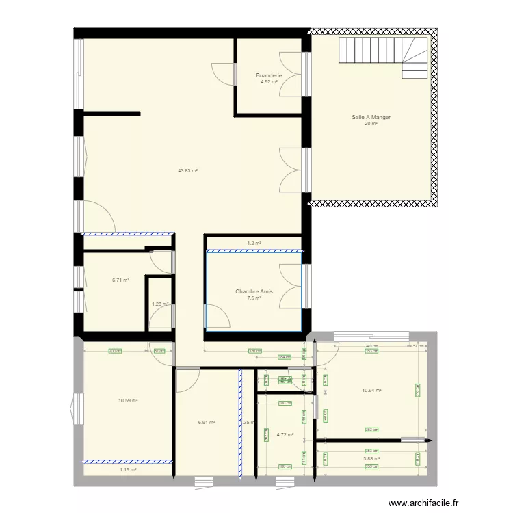 Maison 2. Plan de 